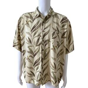 Joe Marlin Silk Tropical Hawaiian Shirt Men's Size XXL Short Sleeve